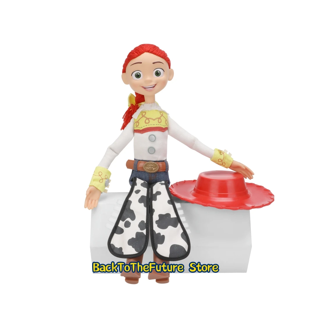 Figurines d'action parlantes Disney Woody et Jessie, collection de décoration anime, jouet sonore, modèle cadeau