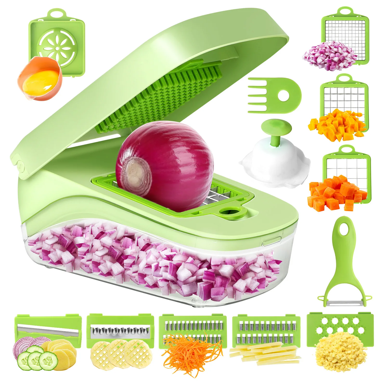 Hachoir à légumes multifonctionnel 7/17 en 1