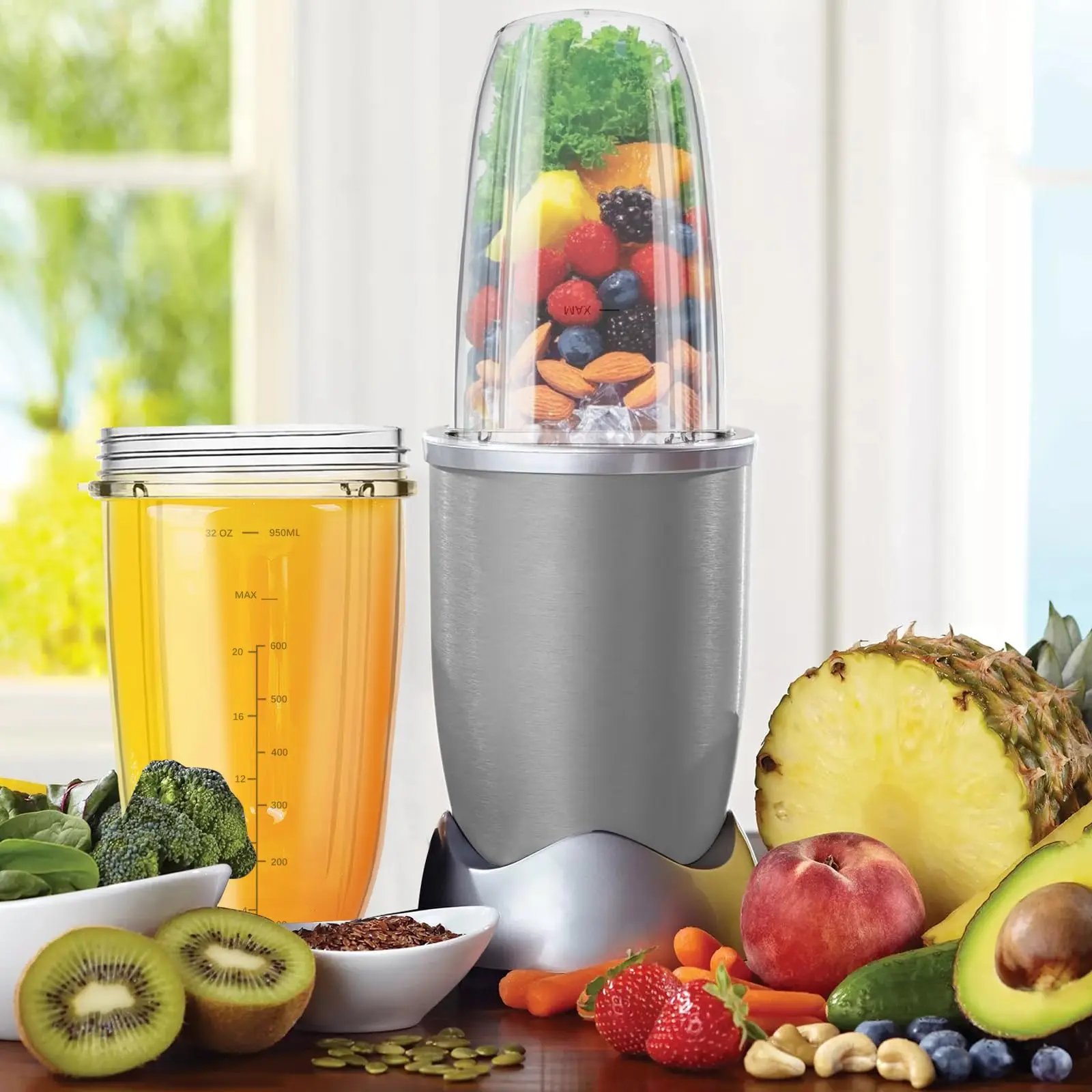 Paquet de 2 gobelets de mélangeur pour tasse de jus Nutribullet