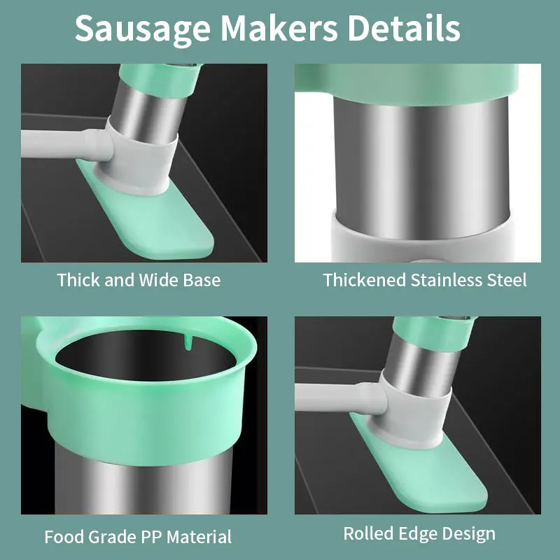 Machine de remplissage de saucisses avec 4 Tubes de farce