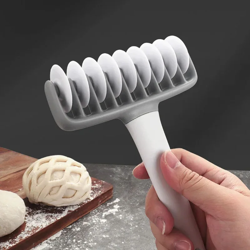 Roue de coupe à Pizza multi-motifs et rouleau de pâte à pâtisserie