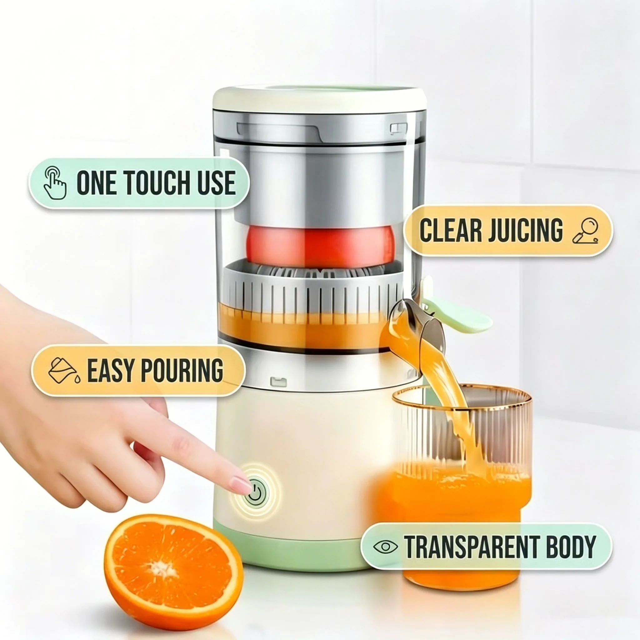Extracteur de jus portable entièrement automatique pour fruits