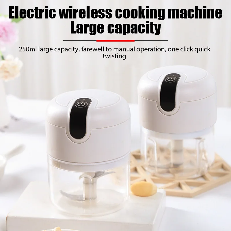 Presse-ail électrique, robot culinaire, coupe-légumes, hachoir à viande, presse-fruits, hachoir à piment, cuisine domestique, chargeur USB