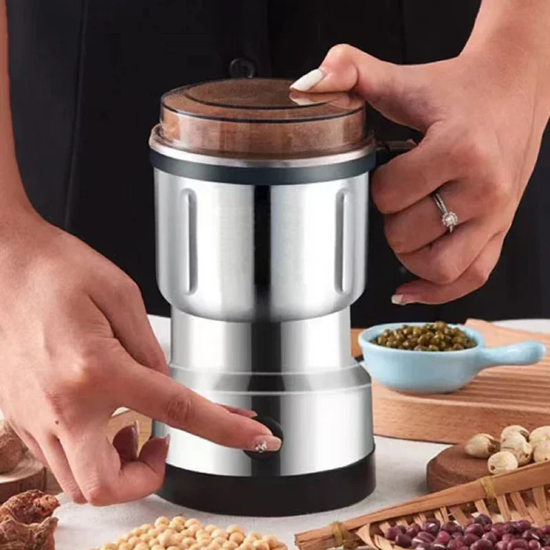 220V multifonction moulin à café lame en acier inoxydable électrique herbes grains