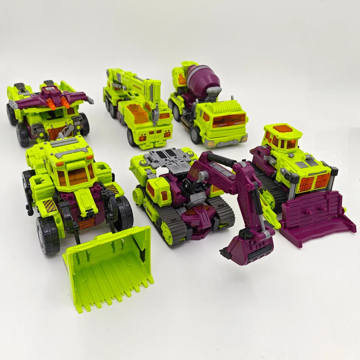 NBK 3349 Transformation jouet dévastateur 6in1 combinateur Robot figurines de film d'action modèle Bulldozer 42 cm surdimensionné déformation voiture