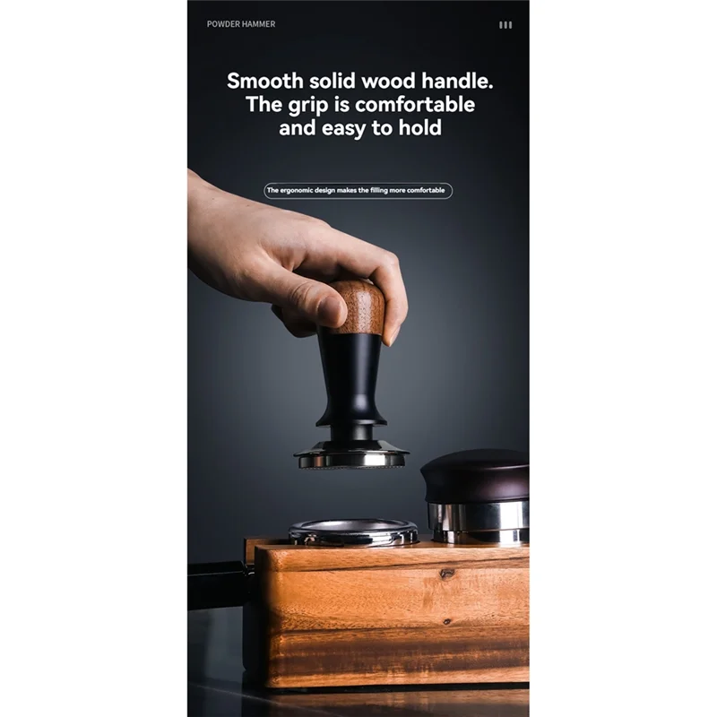 B59B-Dase plate 51MM doseur expresso Force constante Impact distributeur de café outil de nivellement
