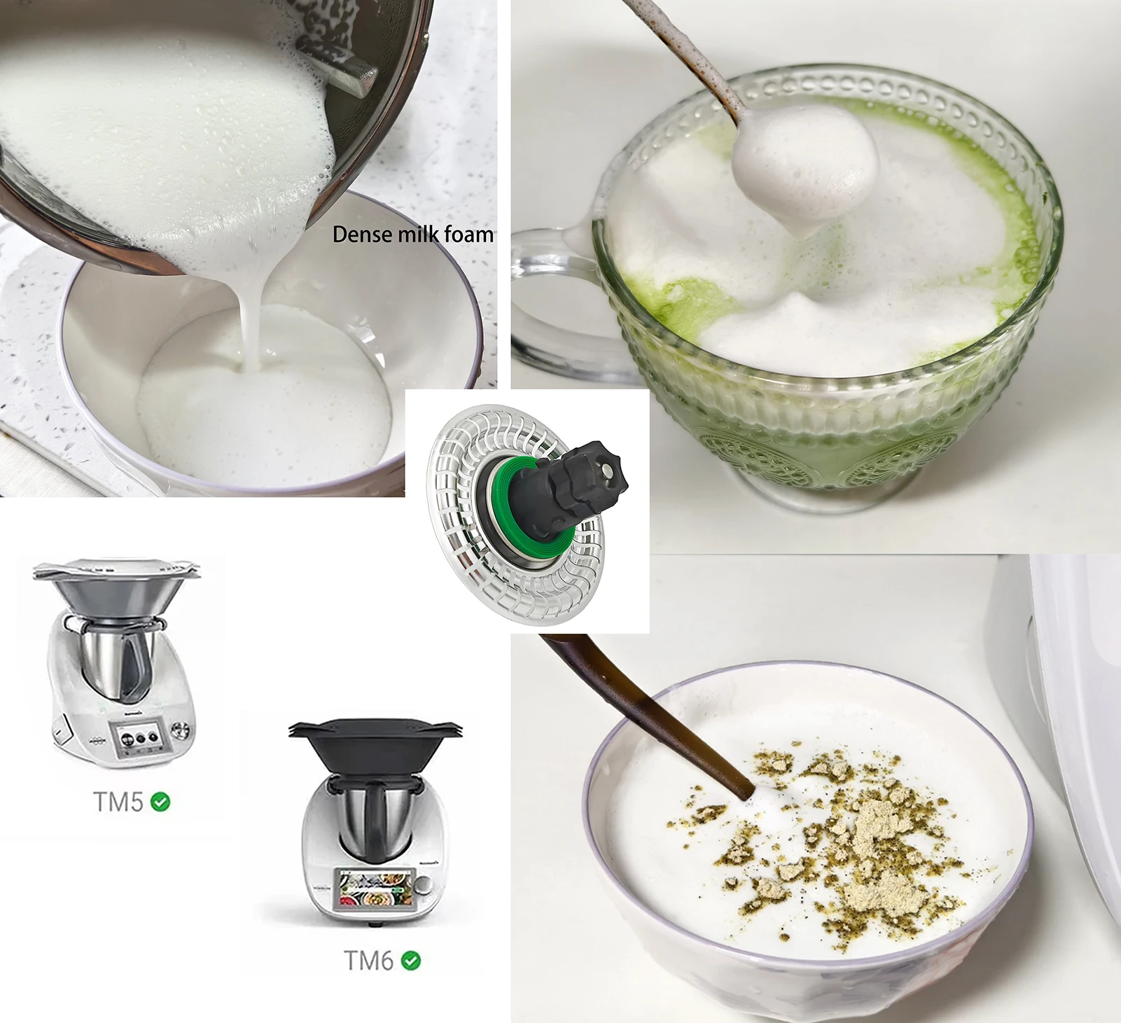 Mélangeur à lait pour Thermomix TM7 TM6 TM5, fouet pour café, œufs, crème