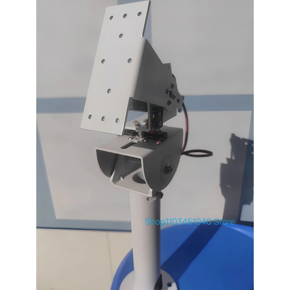 Suivi solaire DC double axe cardan tout en métal axe X axe Y surveillance Robot charge lourde et couple élevé
