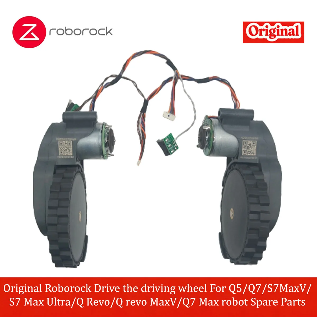 Pièces de rechange originales Roborock : Roue motrice pour robots Q5/Q7/S7MaxV/S7 Max Ultra/Q Revo/Q Revo MaxV/Q7 Max