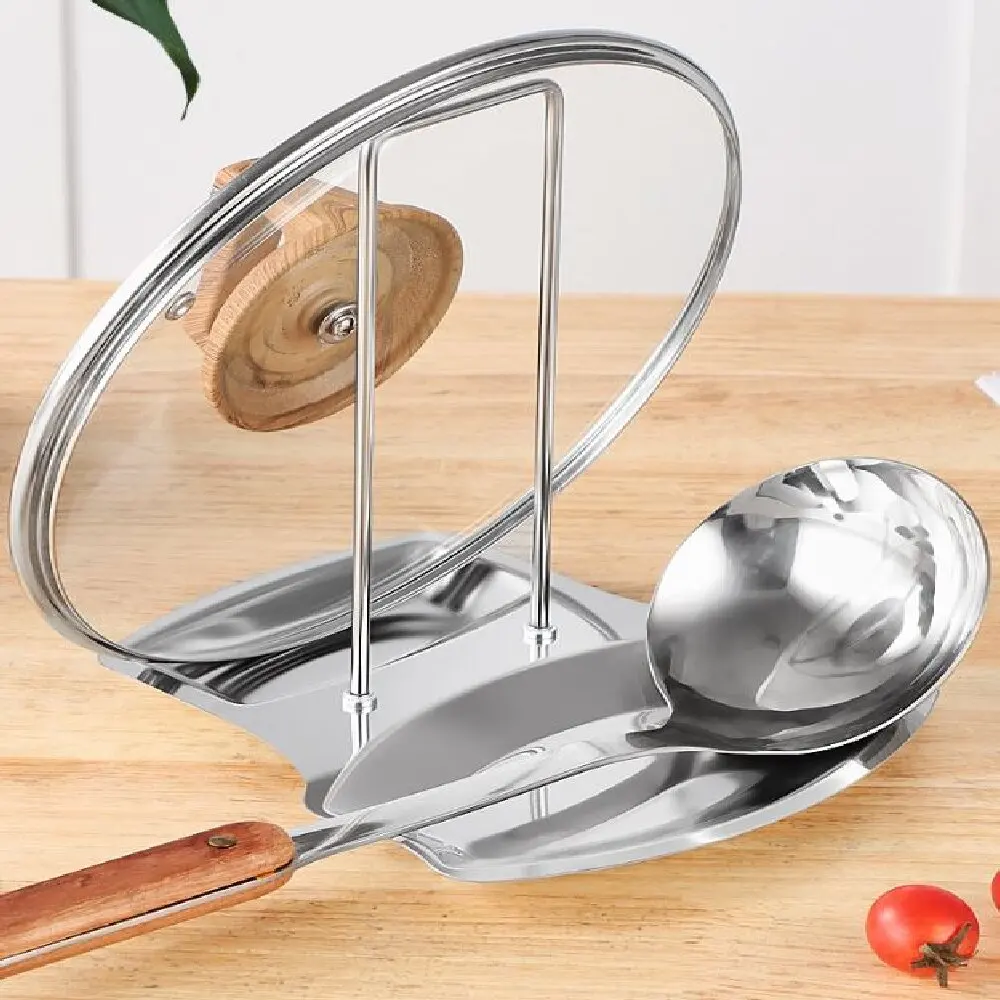 Support de couvercle de casserole en acier inoxydable