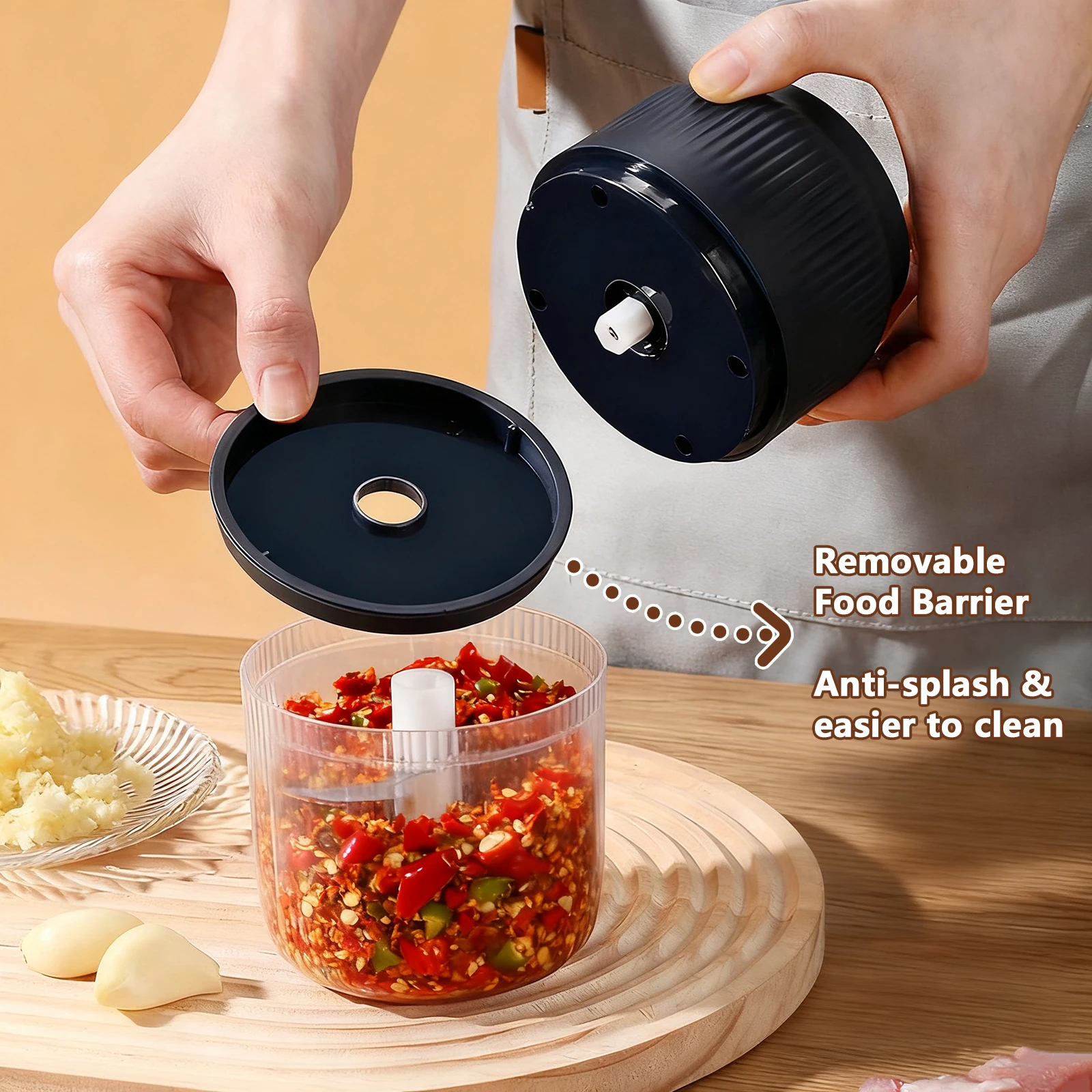 Mini hachoir électrique 320 ml USB pour ail