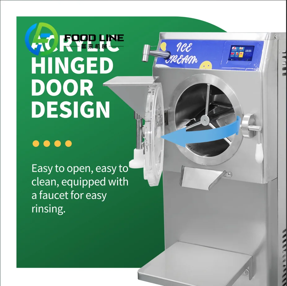 Machine à glaces verticale italienne professionnelle pour la fabrication