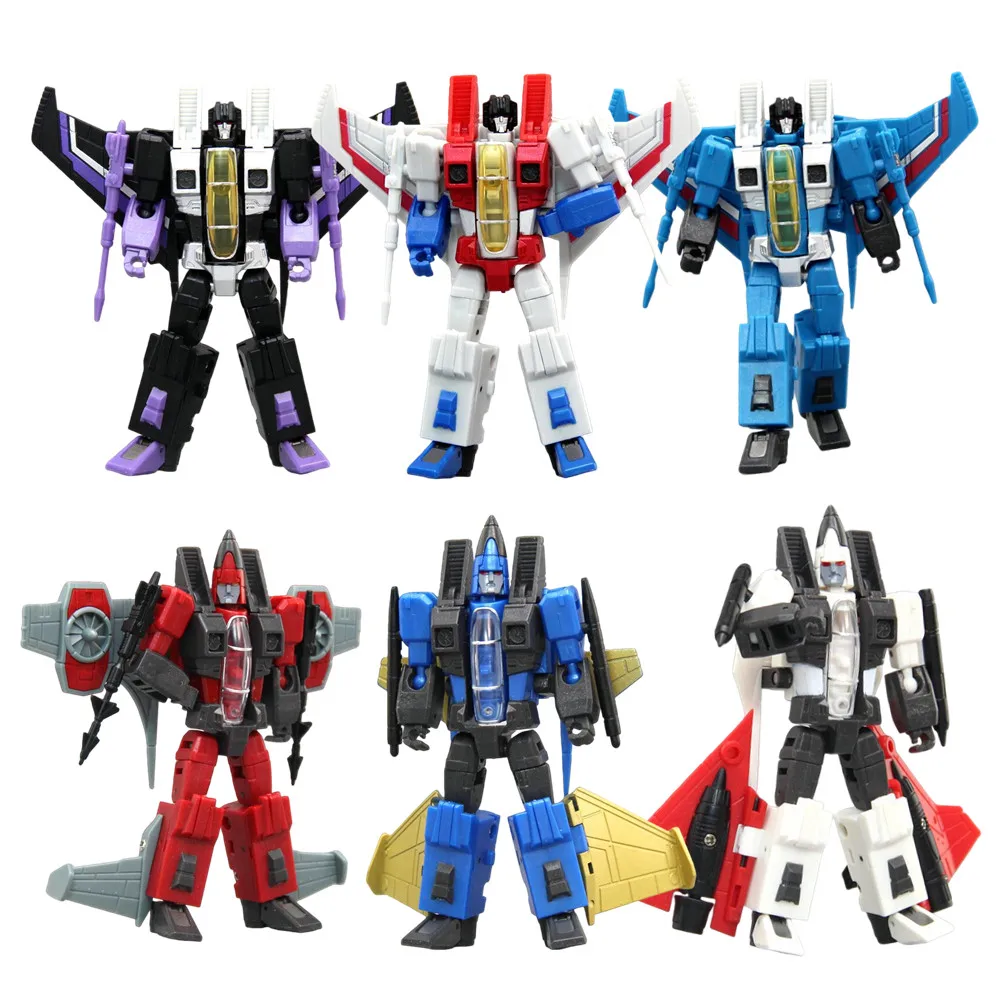 Robot de transformation G1 Three-Pronged Squad Thrust Dirge Ramjet Seekers Starscream Skywarp Thundercracker Action Figure Robot