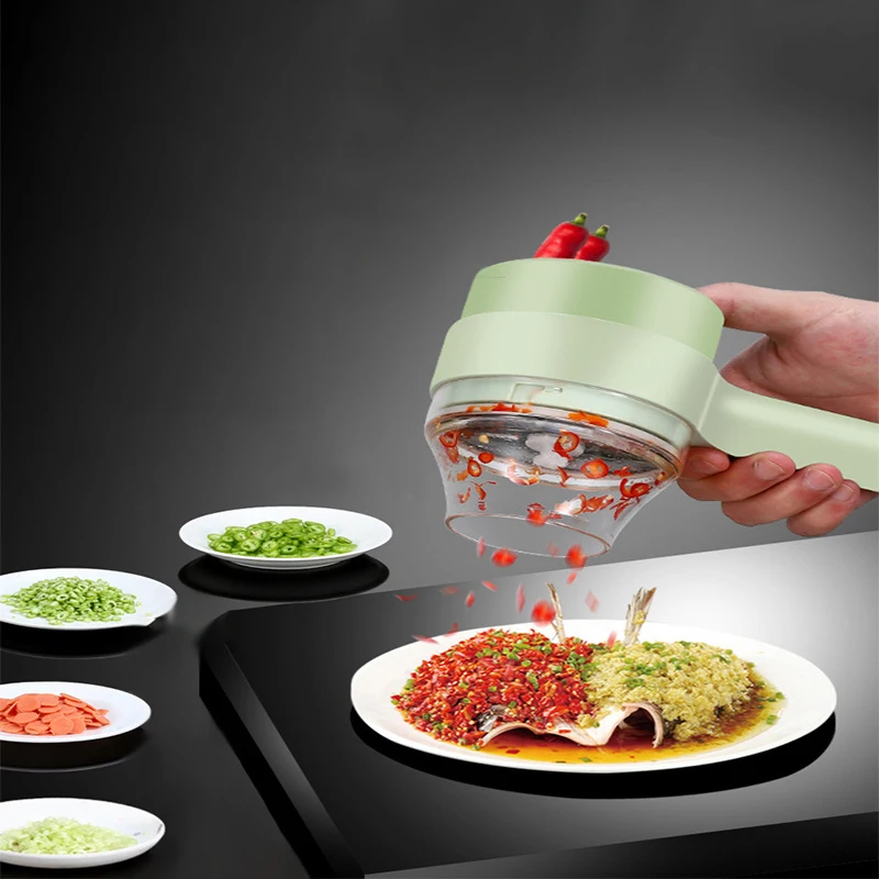 Ensemble de coupe-légumes électrique 4 en 1