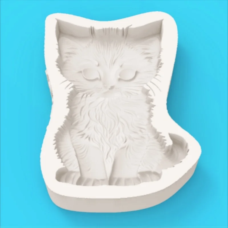Moule en silicone chaton mignon