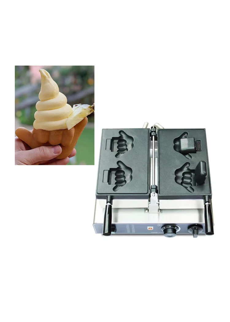 Shaka-Boom – Machine à cône de gaufre pour café