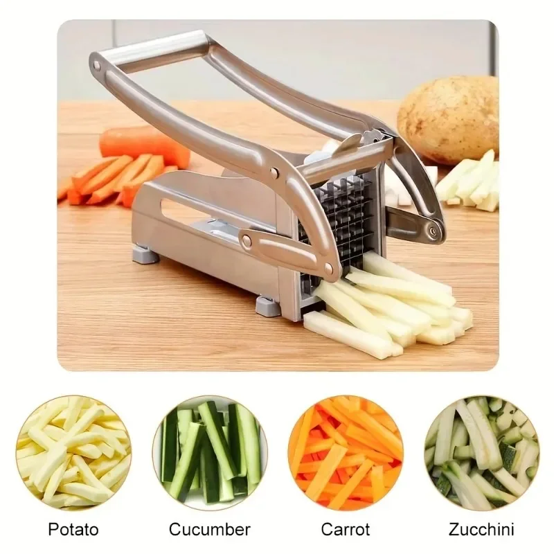 Machine de découpe de pommes de terre multifonction en acier inoxydable