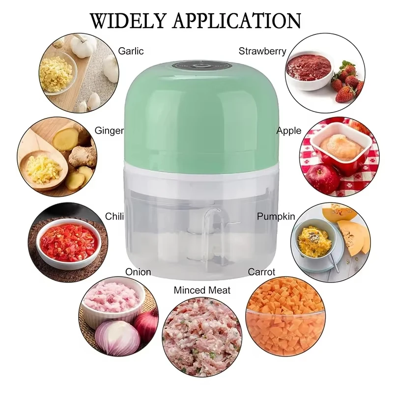 Hachoir à ail électrique rechargeable 260 ml