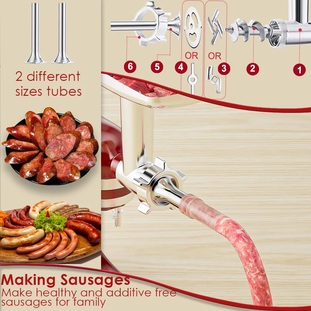 Accessoire hachoir à viande pour tous les mélangeurs KitchenAid