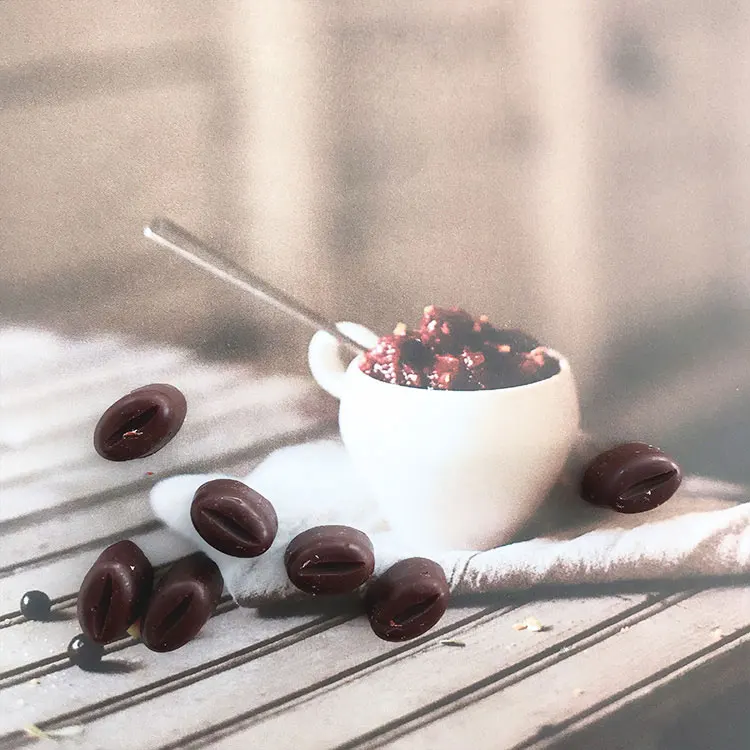 Moule à chocolat en forme de grains de café