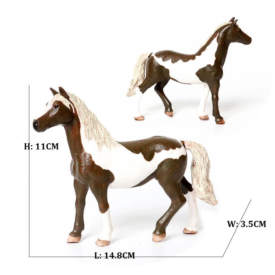 Figurines d'animaux de la ferme, ensemble de jeu de chevaux, figurine d'action, jouets pour enfants, articles cadeaux, Modèles en plastique, jeux de jouets