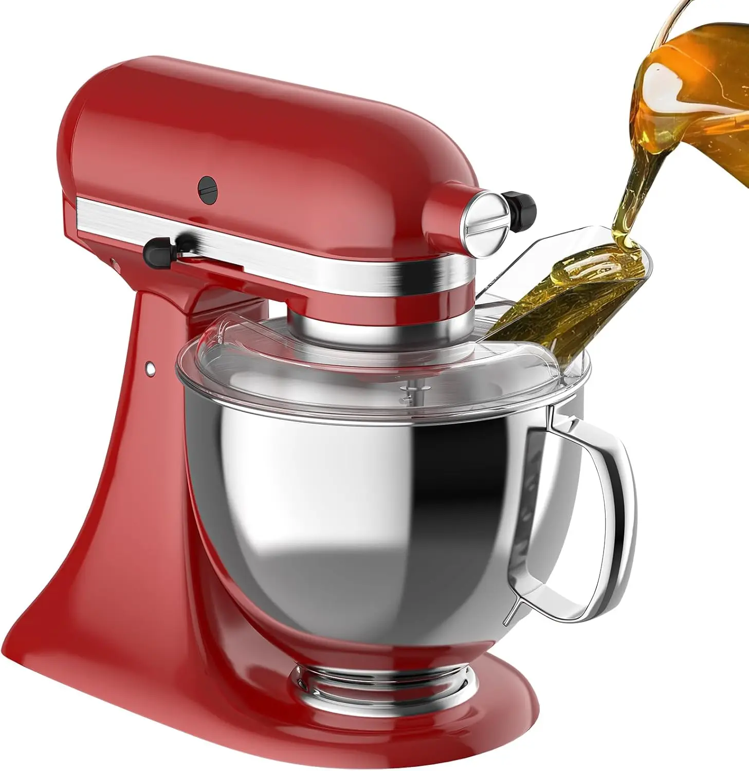Bouclier anti-éclaboussures pour bol de mixeur KitchenAid 4,5-5QT (acier inoxydable, verre, céramique) - Protection anti-éclaboussures à ajustement sécurisé pour KitchenAid
