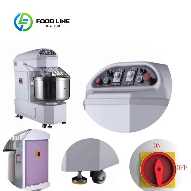 Pâtes à Pizza à Double vitesse 25 kg boulangerie pain industriel mélangeur de cuisine Machine à pétrir la pâte