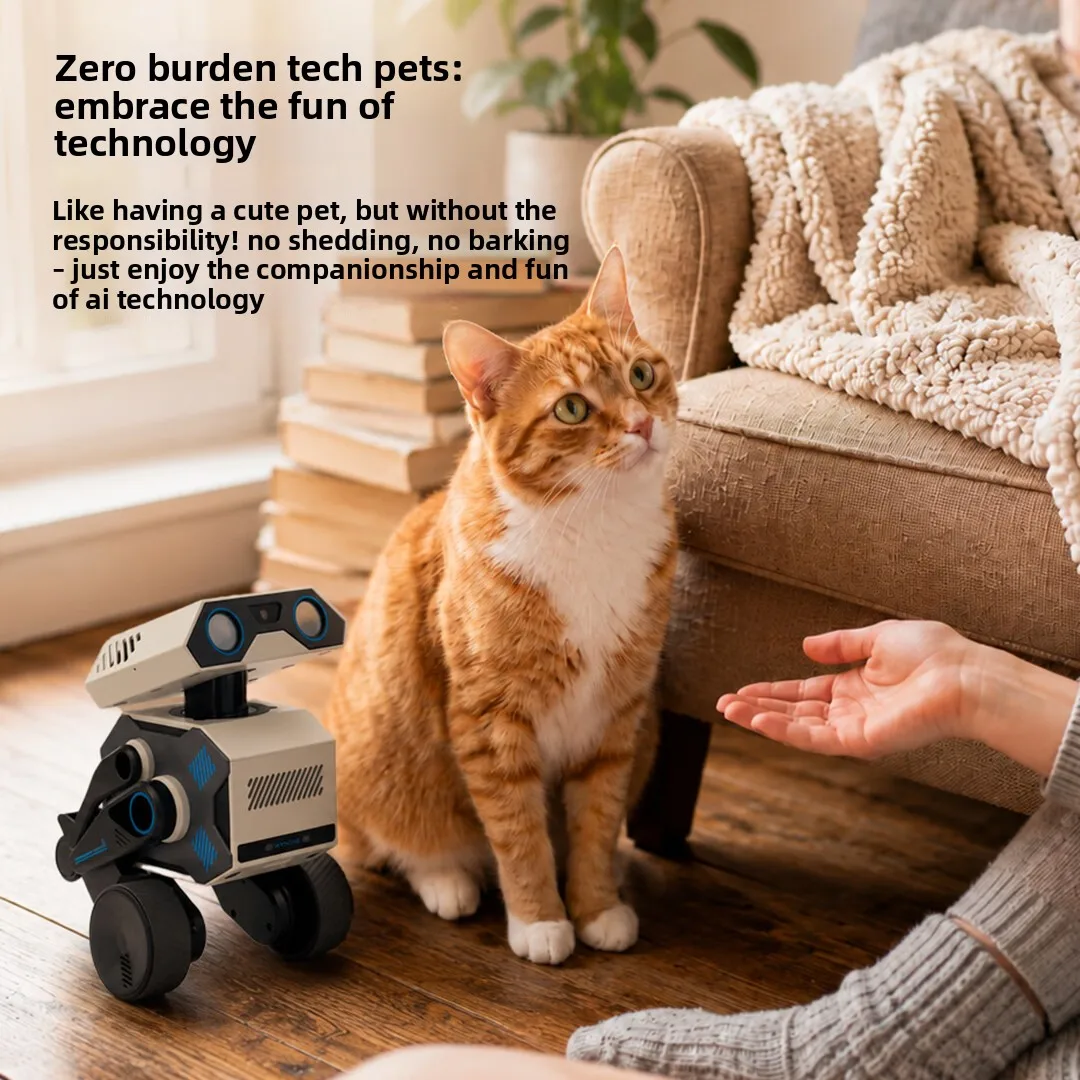 WYNDME 01 Pro Robot compagnon intelligent IA avec interaction vocale, reconnaissance d'empreintes vocales et surveillance à distance – Jouets IA