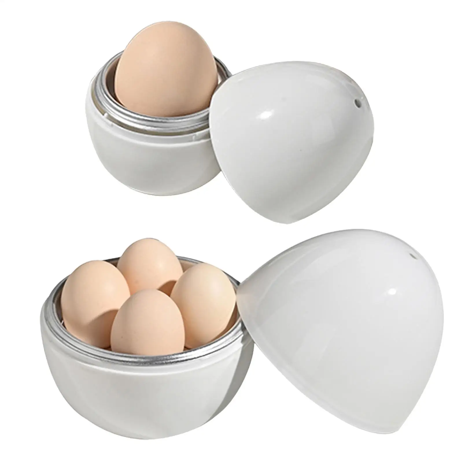 Cuiseur à œufs pour micro-ondes avec couvercle, pour œufs durs ou mollets, gadgets de cuisine pour une cuisson rapide des œufs