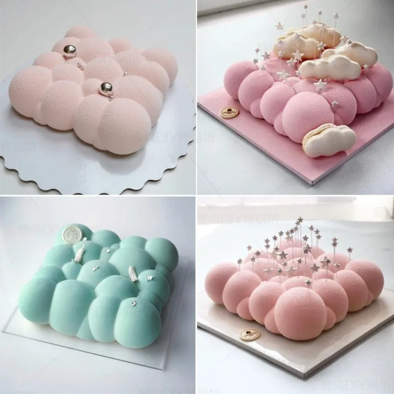 Moule à gâteau en Mousse nuage 3D en Silicone