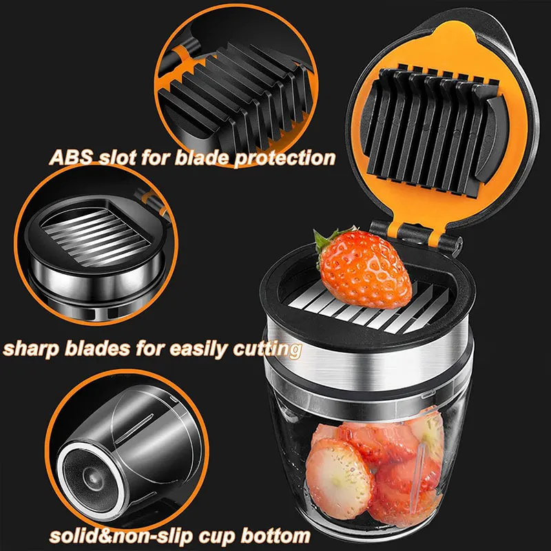 Harvey-Mini coupe-fruits en acier inoxydable