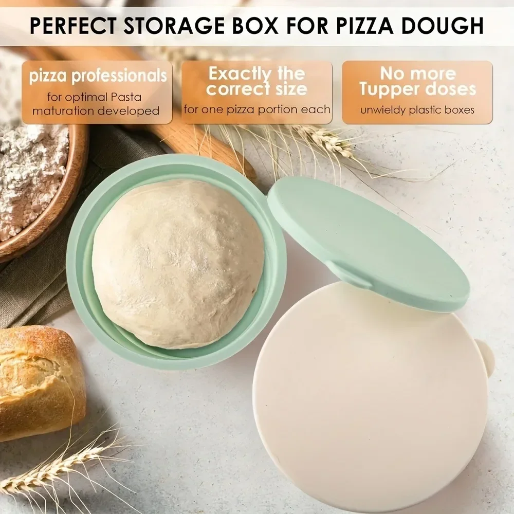 Boîte de mélange de pâte à Pizza avec couvercle
