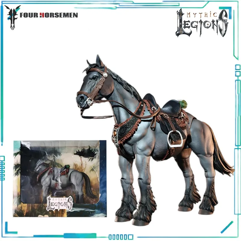 Four Horsemen Studios Genuine Mythic Legions Series Eagle Rider Duban Mobile Toy Doll Grey Horse Mount Finished Product Model