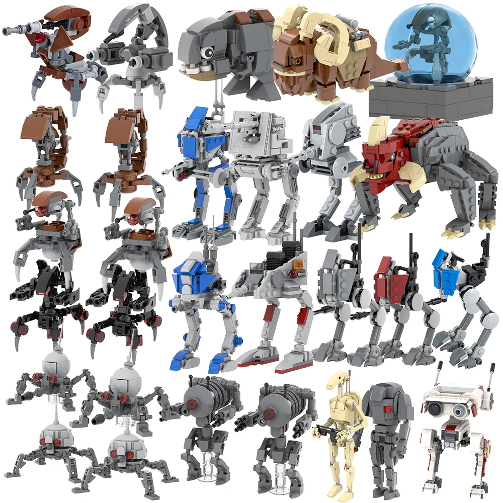 MOOXI – ensemble de séries de films, briques MOC, Robot Compatible avec les figurines d'action, ensembles de bricolage, blocs de construction pour adultes, jouets pour enfants, cadeaux