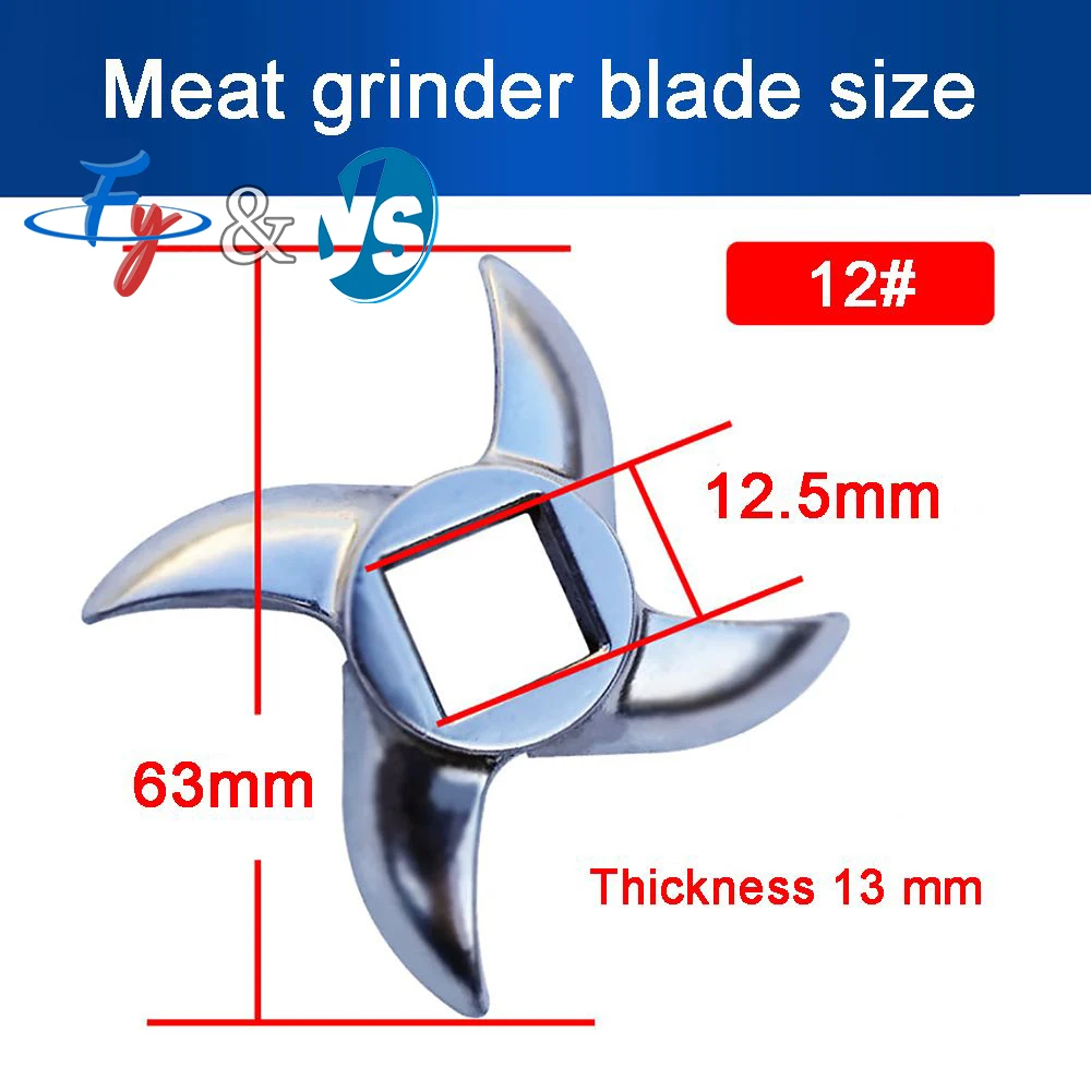 Accessoires professionnels pour hachoir à viande – Lames à dos croisé et tortue (Type 5-32) pour le traitement et le broyage des aliments