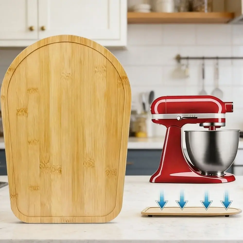 Tapis de déplacement en bambou pour robot culinaire avec 4 glissières