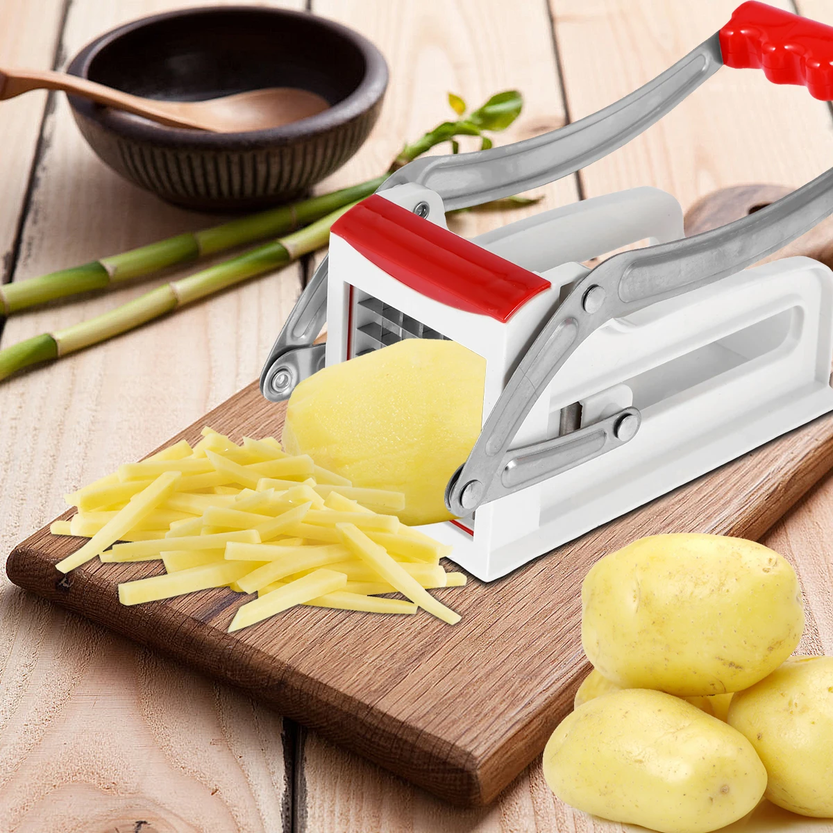 Coupe-pommes de terre français en acier inoxydable