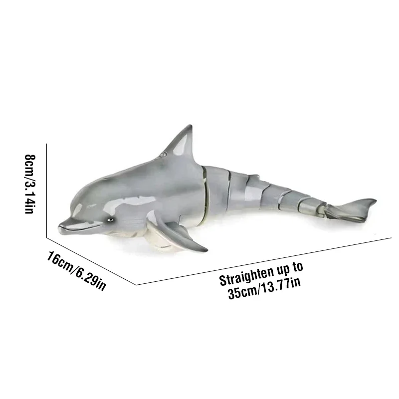 Bateau électrique dauphin RC 2.4G, avec lumières, Simulation de natation, dauphin, télécommande, hors-bord, piscine, jeu d'eau, jouets pour enfants, cadeaux