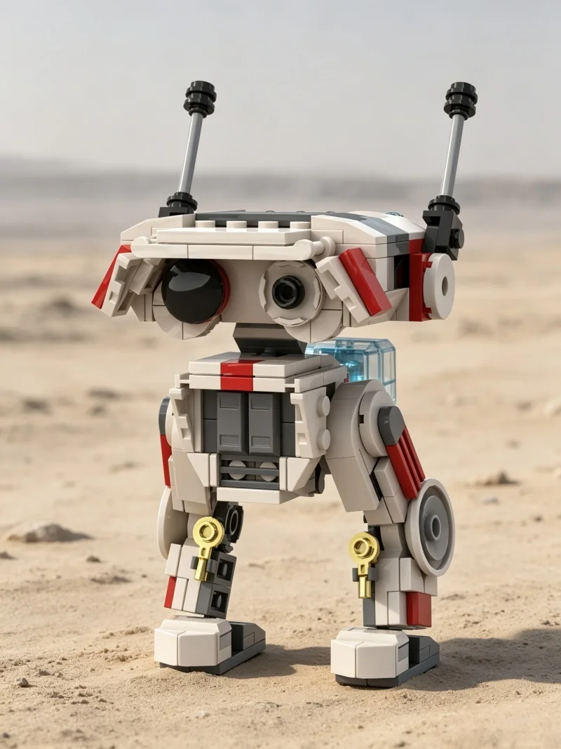 Modèle de robot blanc sur le thème du cinéma, ornement de bureau pour la maison, cadeau idéal pour les fêtes et les anniversaires pour les fans de science-fiction et les collectionneurs de modèles