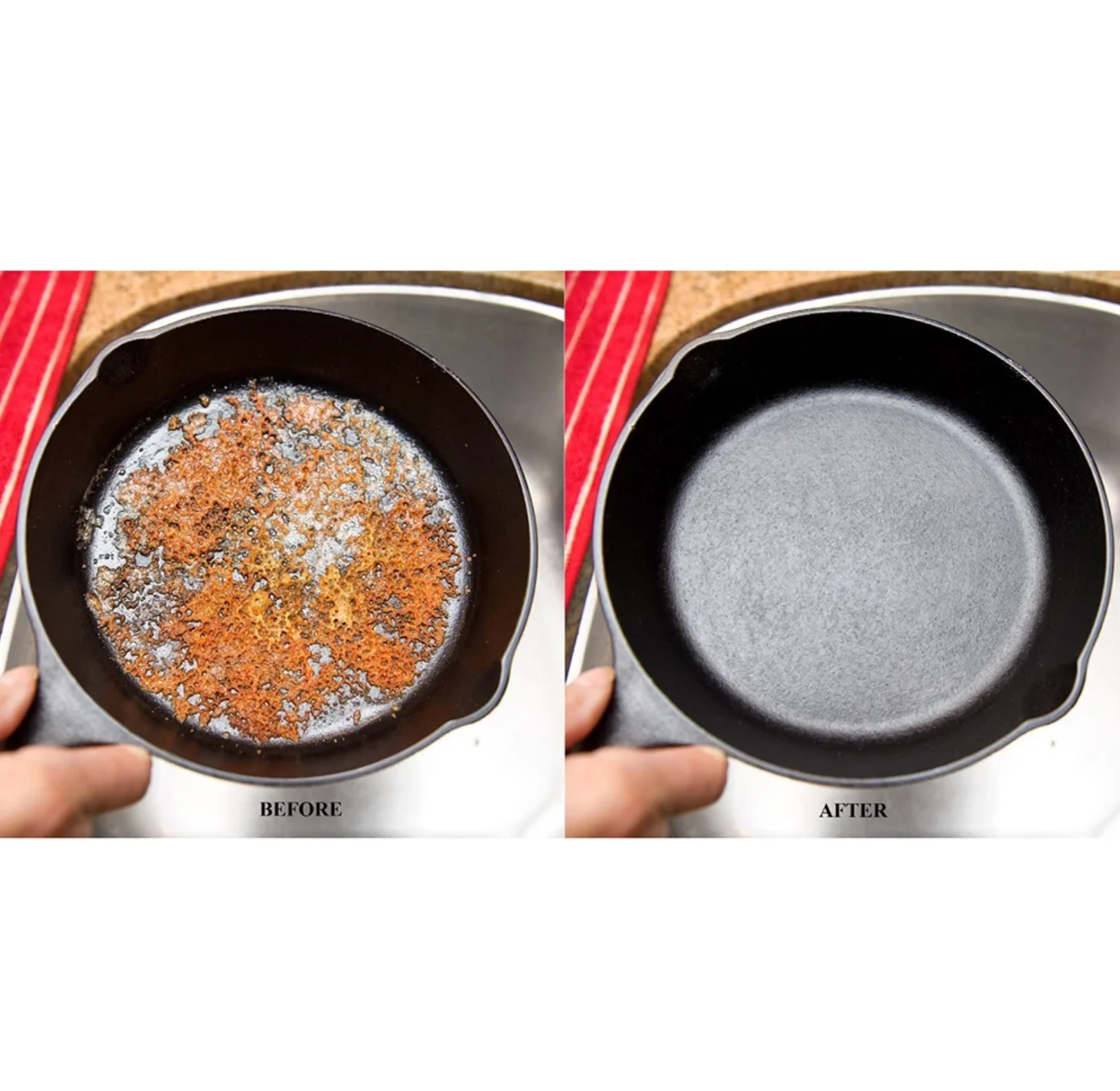 Nettoyeur de cuisine en fonte 10/15/20cm