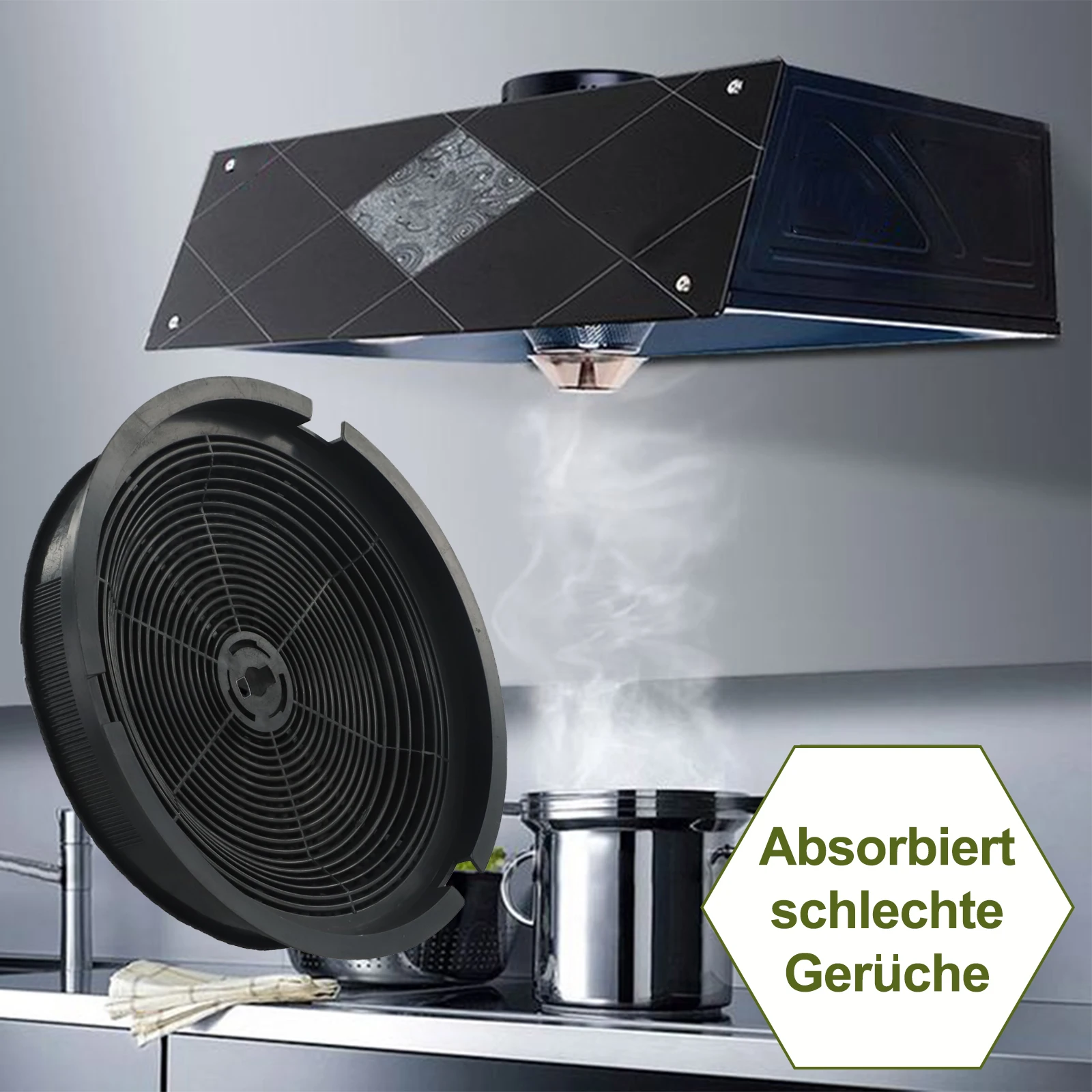 1 pièce 1015427 Filtre à charbon actif pour hotte aspirante pour Refsta K25