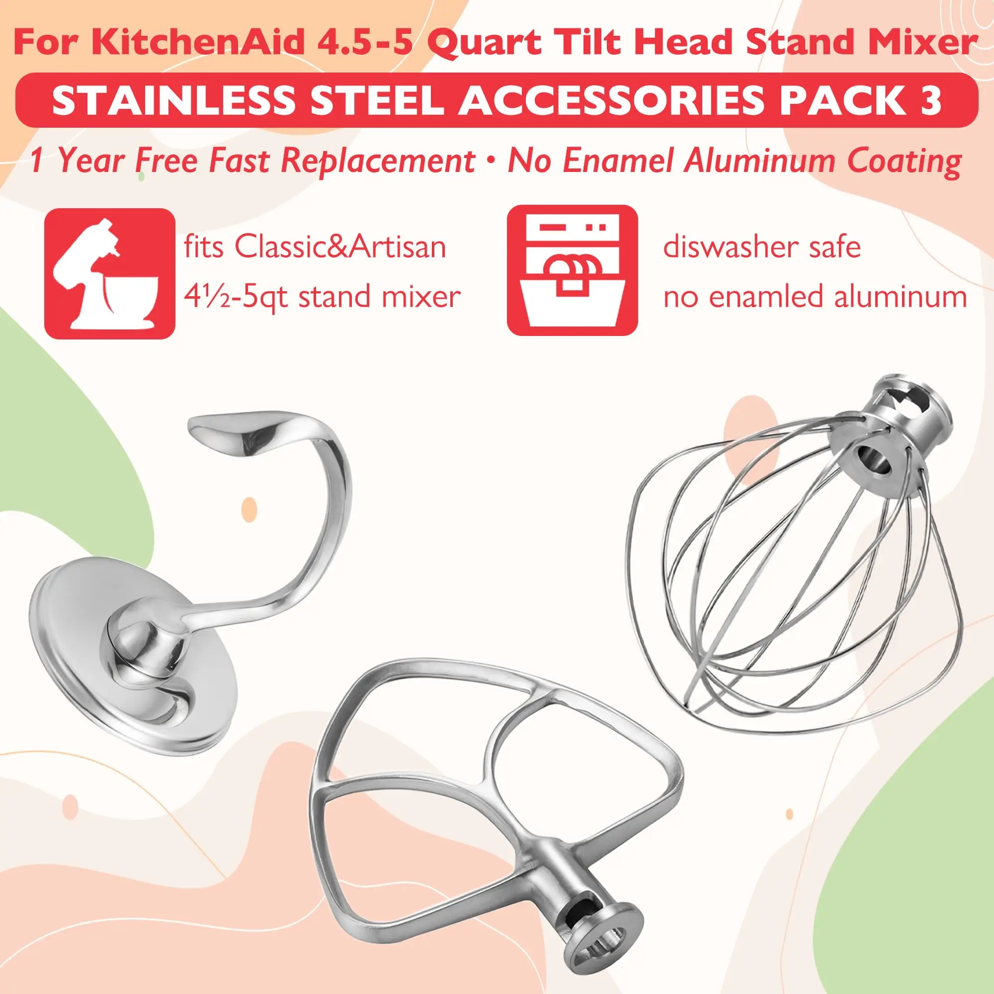 Accessoires de mélangeur pour Kitchenaid 4.5-5QT
