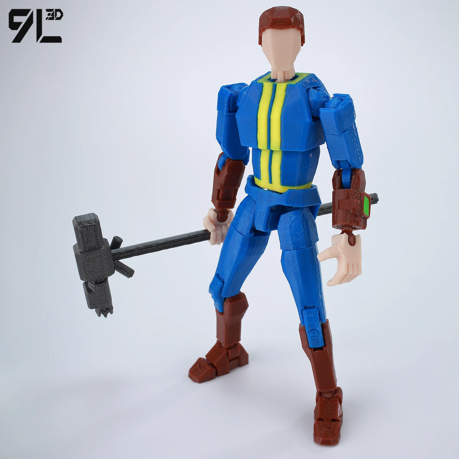  9L3D Wasteland Fallout Nate bleu costume figurines LUCKY13 T13 articulé mobile Titan13 3D imprimé Dummy13 Anime modèle jouets