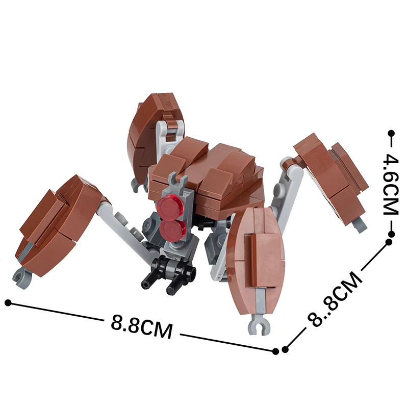 MOOGHTS-Série de robots Space VANpour enfants et adultes, jouet de bricolage, briques MOC, diorama, ensembles de nuits de construction, cadeau de décoration Montessori