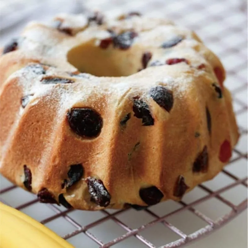 Moule à gâteau rond cannelé en Silicone 3D Kouglof