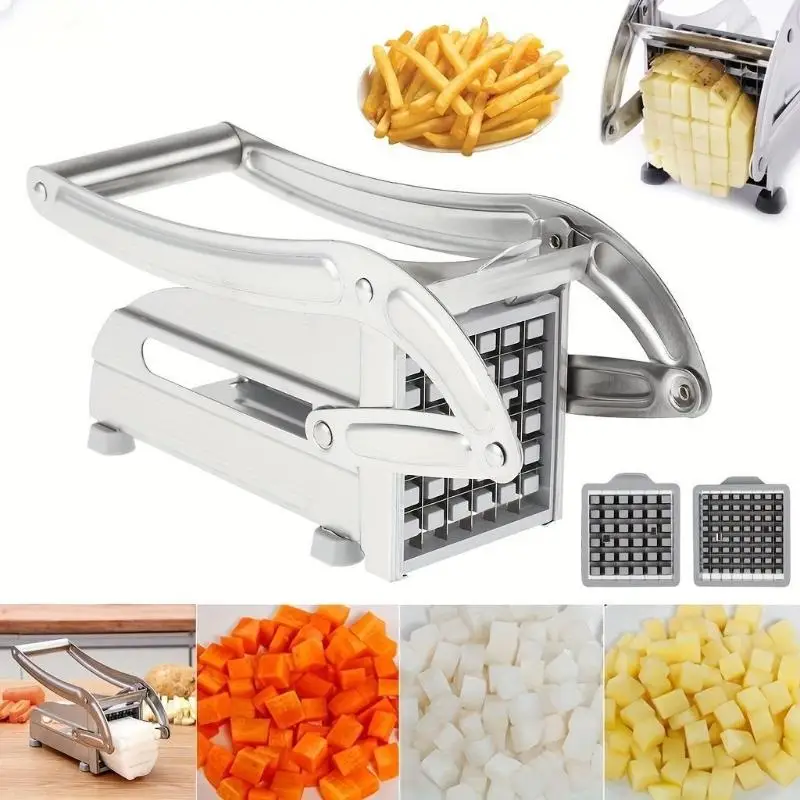 Éminceur en acier inoxydable pour une découpe facile des frites et des légumes en cuisine