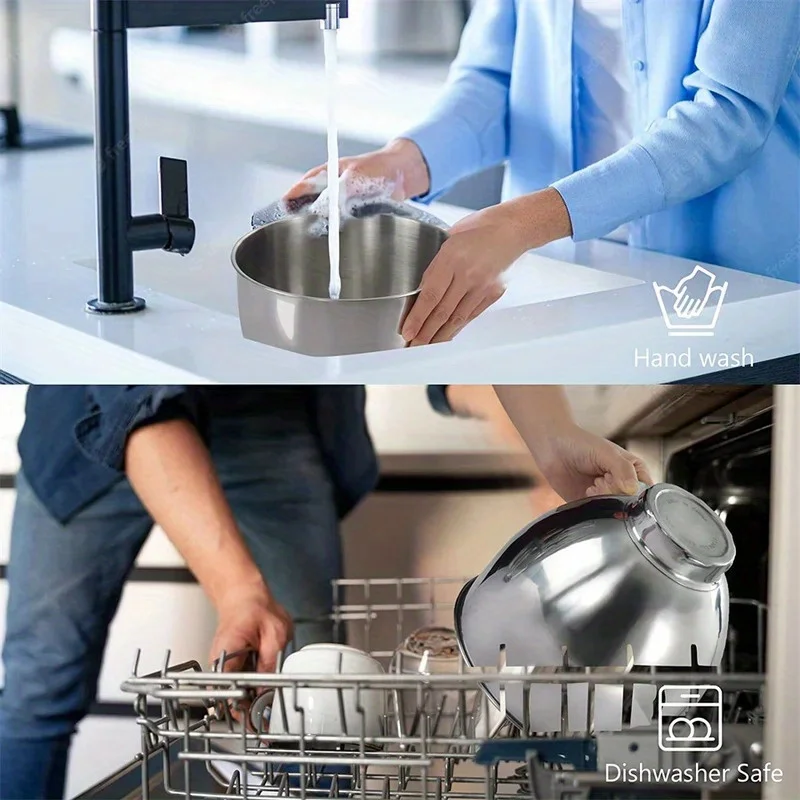 Bol mélangeur en acier inoxydable pour KitchenAid Artisan & Classic Series 4.5-5 QT