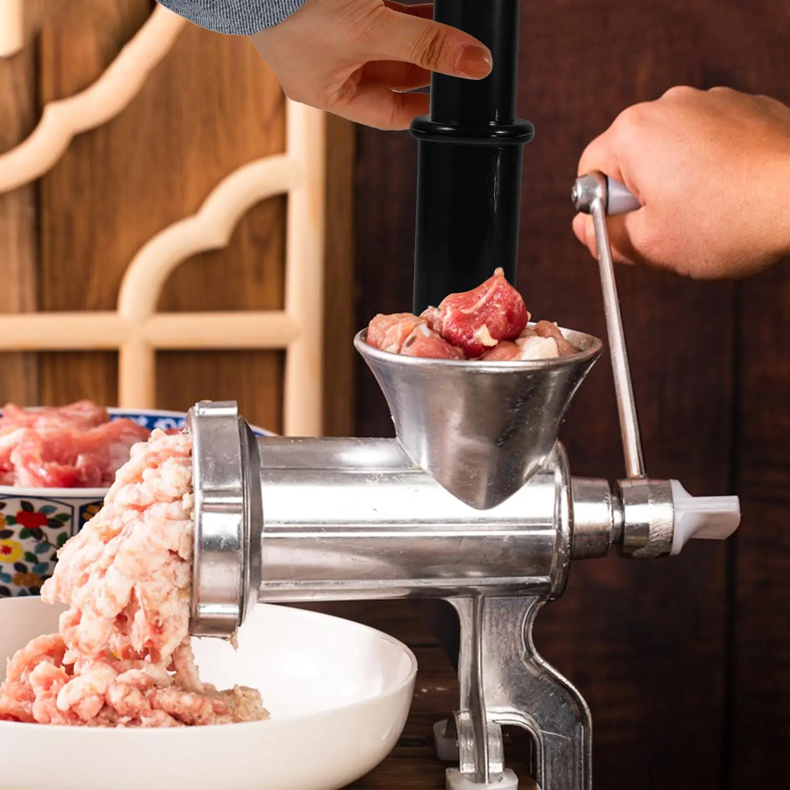 S poussoir à viande hachoir