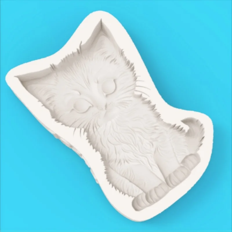 Moule en silicone chaton mignon