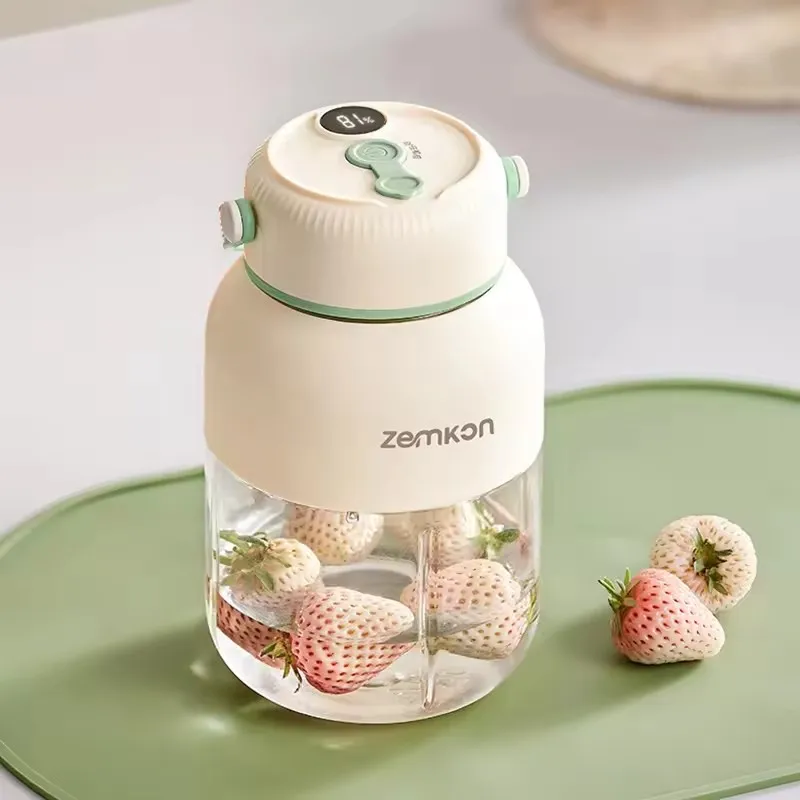 Mixeur portable 1100 ml pour fruits frais, 26 lames, rechargeable par USB, multifonctionnel, broyeur de glace, blender pour smoothies, pour la maison
